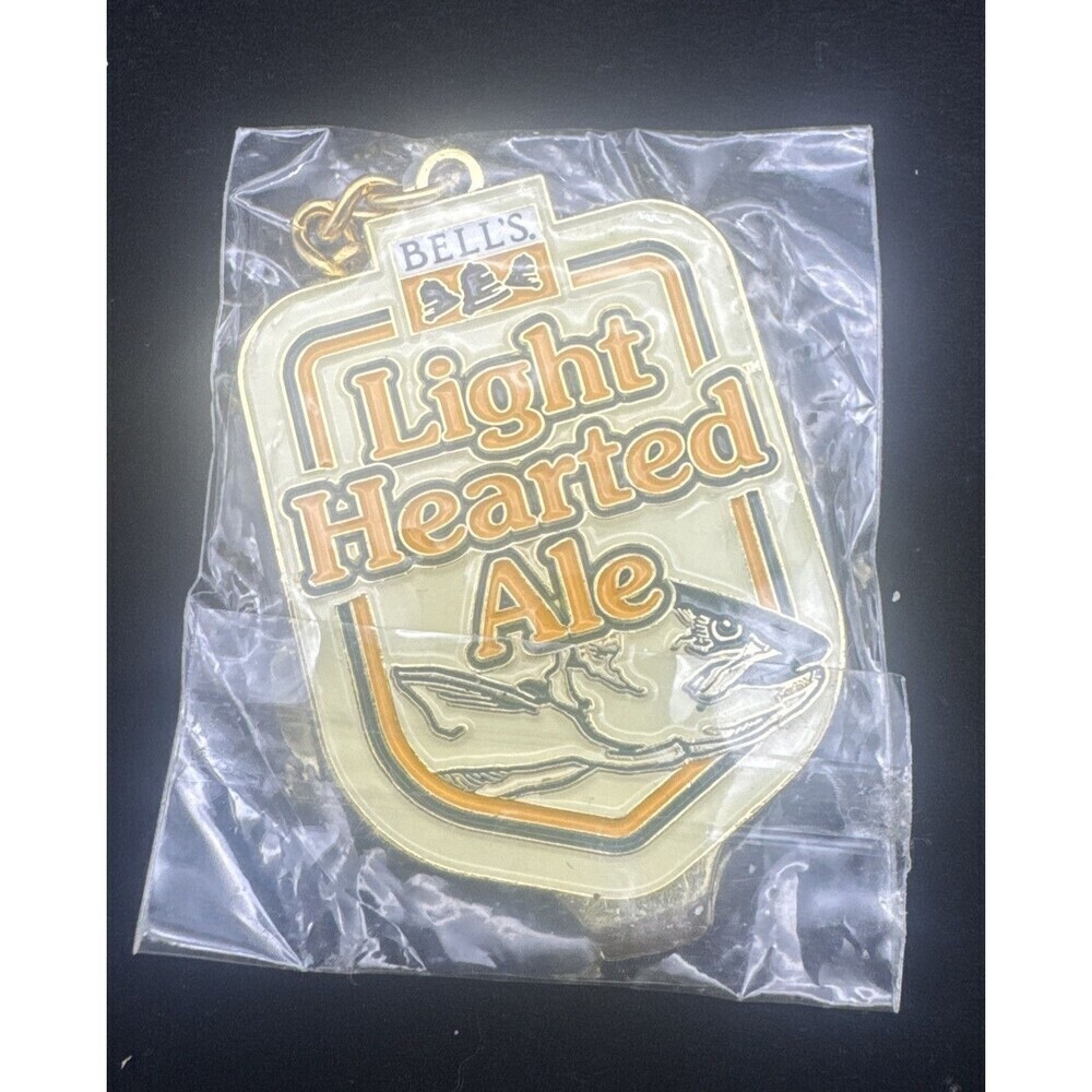 Bell’s Light Hearted Ale Metal Keychain NEW